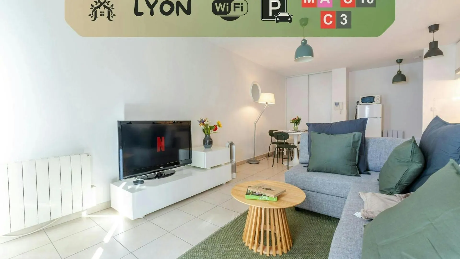 T2 Confort Lyonnais Metro Republique Garage Ferme Villeurbanne